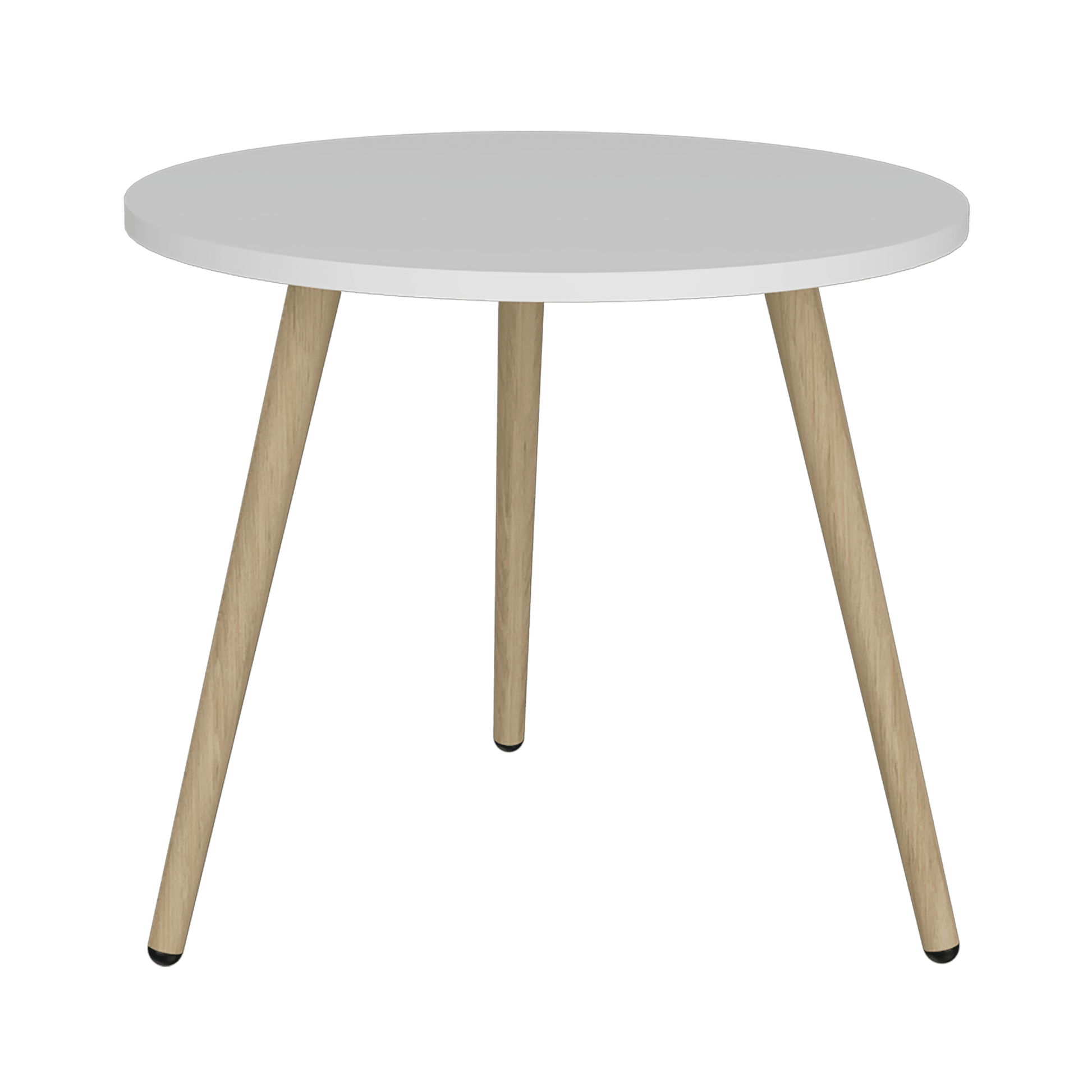 Mesa de Centro, Zohi, Blanco, con Diseño Redondo - VIRTUAL MUEBLES