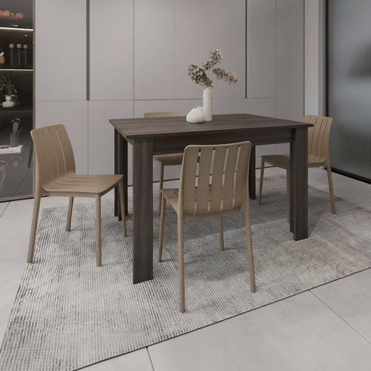 Juego de Comedor Tribo · 4 Sillas · Taupe