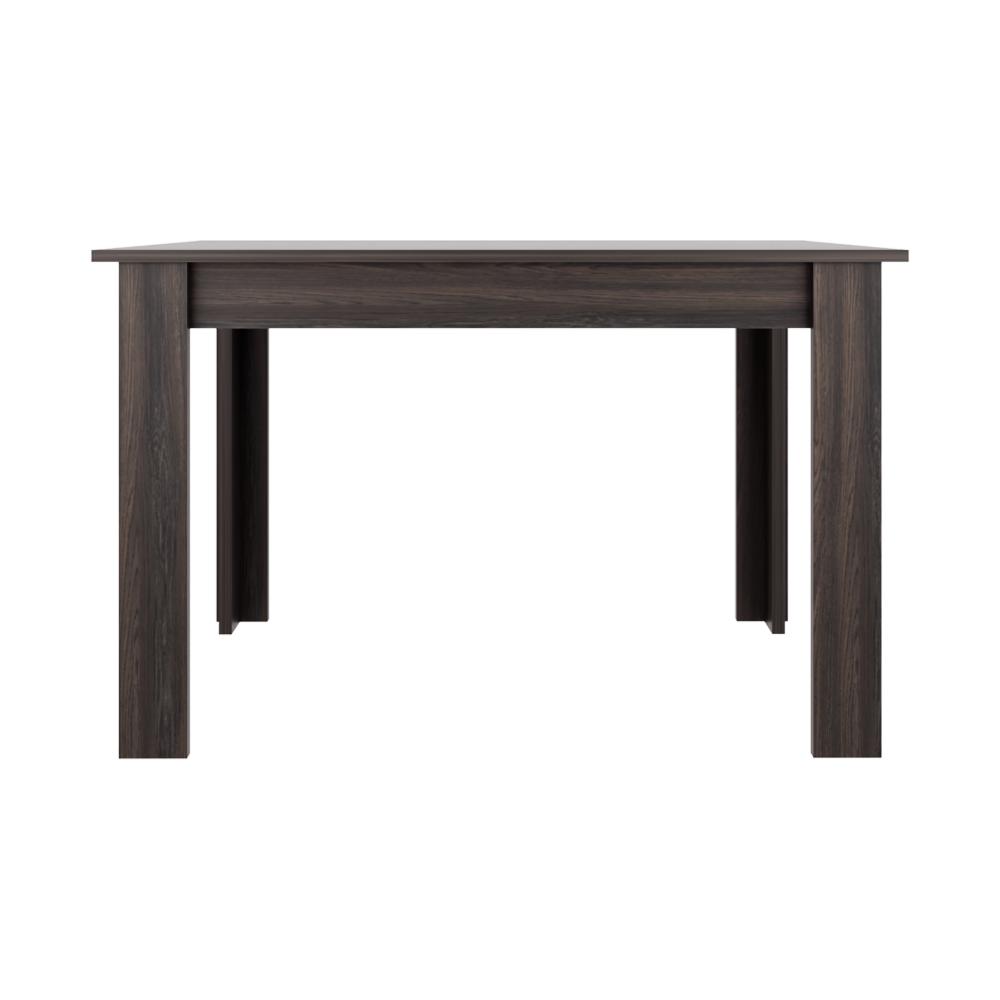 Combo Aura, Incluye Comedor y 4 Sillas con Espaldar en Color Blanco, vista lateral