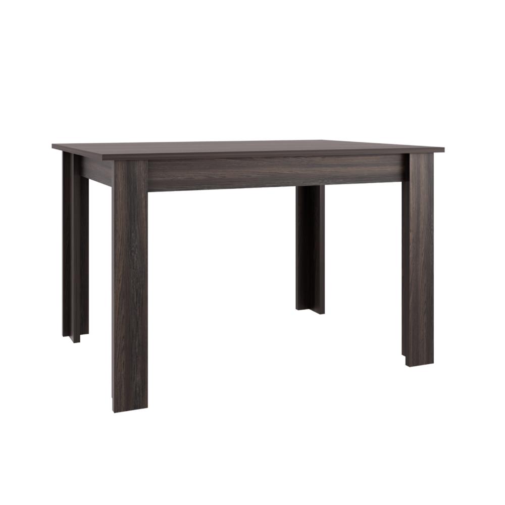 Combo Aura, Incluye Comedor y 4 Sillas con Espaldar en Color Blanco, vista frontal
