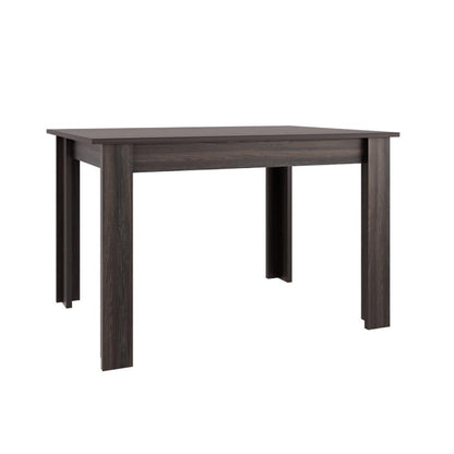 Combo Aura, Incluye Comedor y 4 Sillas con Espaldar en Color Blanco, vista frontal