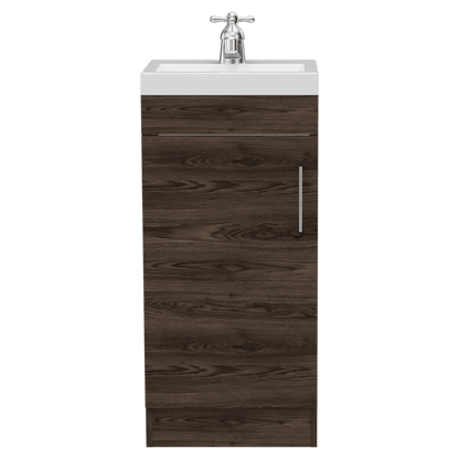 Mueble Lavamanos Oporto color Chocolate para Baño.