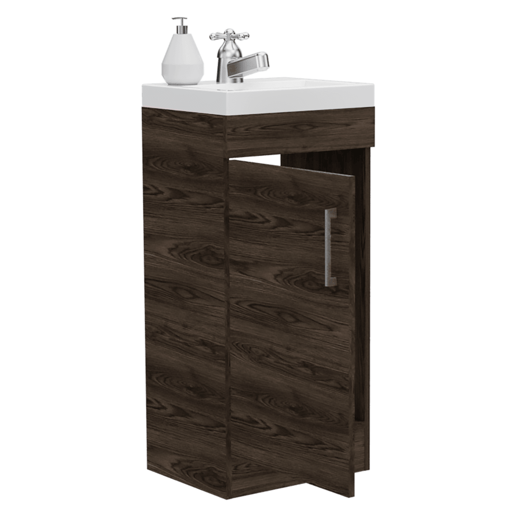 Mueble Lavamanos Oporto color Chocolate para Baño.