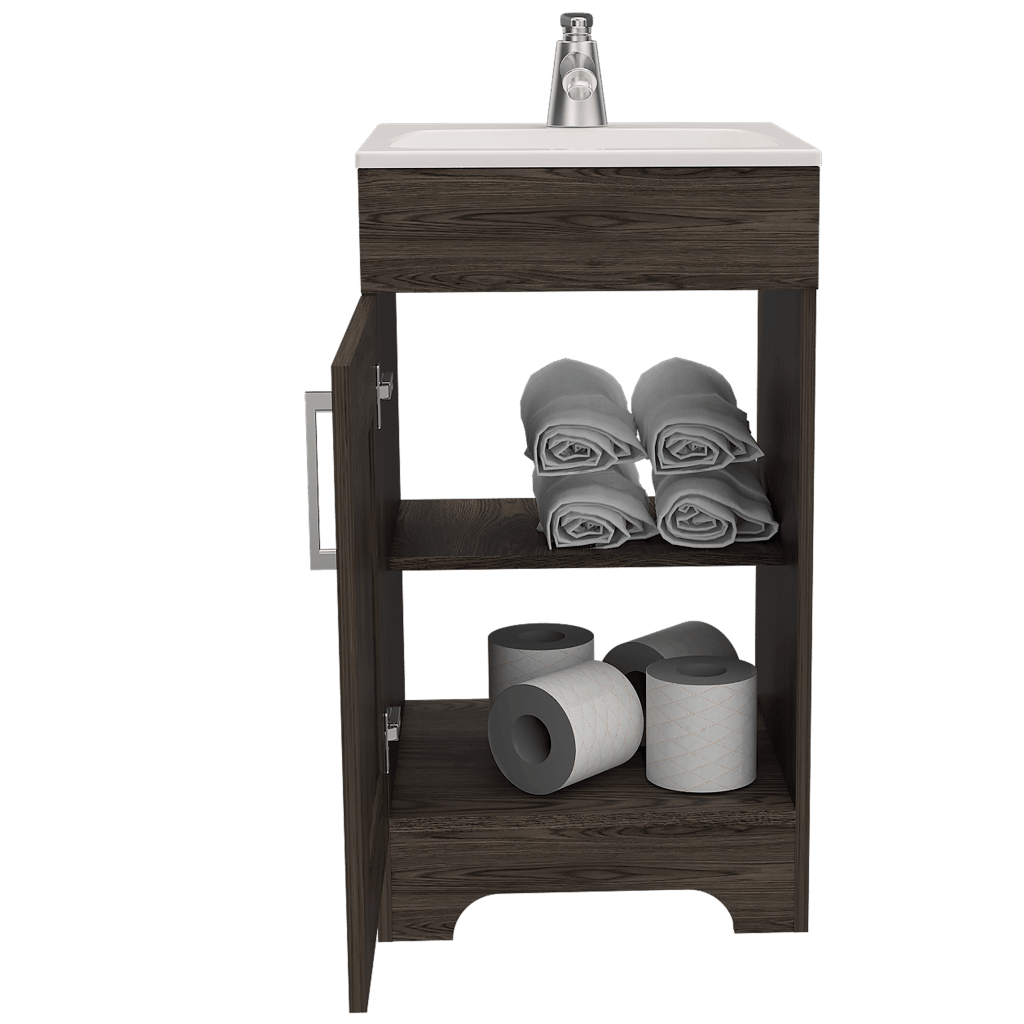 Mueble Lavamanos Apolis color Chocolate para Baño.