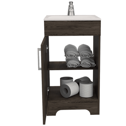 Mueble Lavamanos Apolis color Chocolate para Baño.