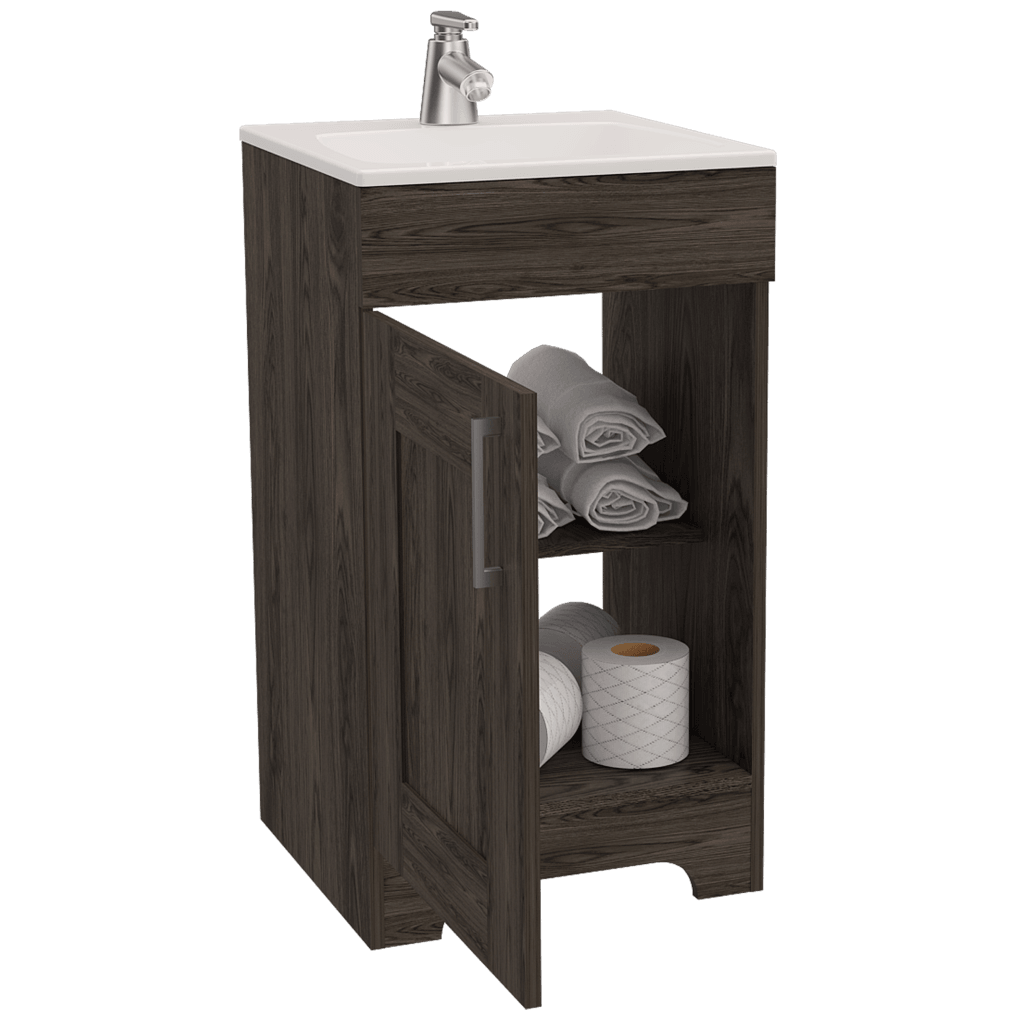 Mueble Lavamanos Apolis color Chocolate para Baño.