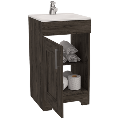 Mueble Lavamanos Apolis color Chocolate para Baño.