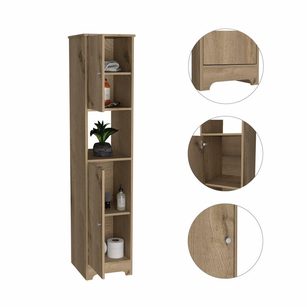 Mueble Auxiliar de Baño Ibis color Café claro para Baño.