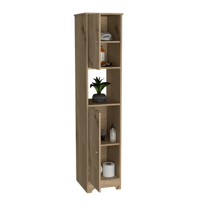 Mueble Auxiliar de Baño Ibis color Café claro para Baño.