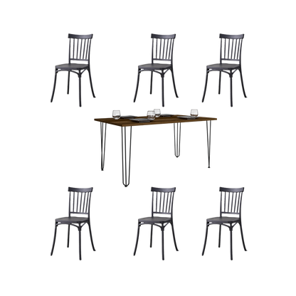 Juego de Comedor Treen · 6 Sillas