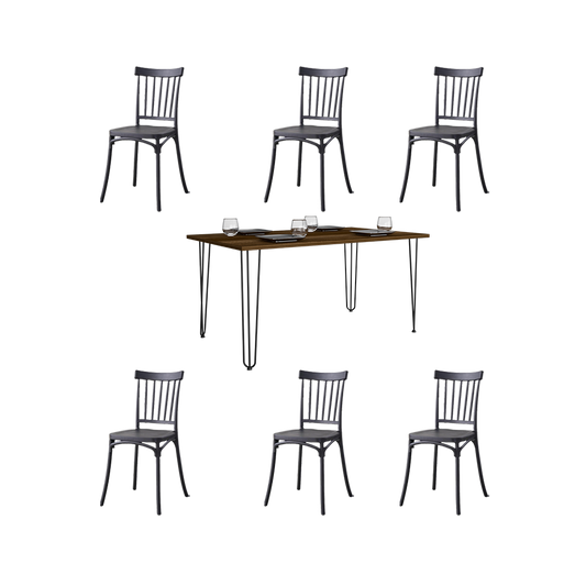Juego de Comedor Treen · 6 Sillas