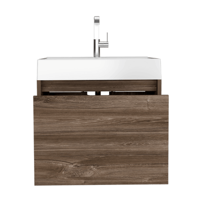 Mueble Lavamanos Fussion color Avellana para Baño.