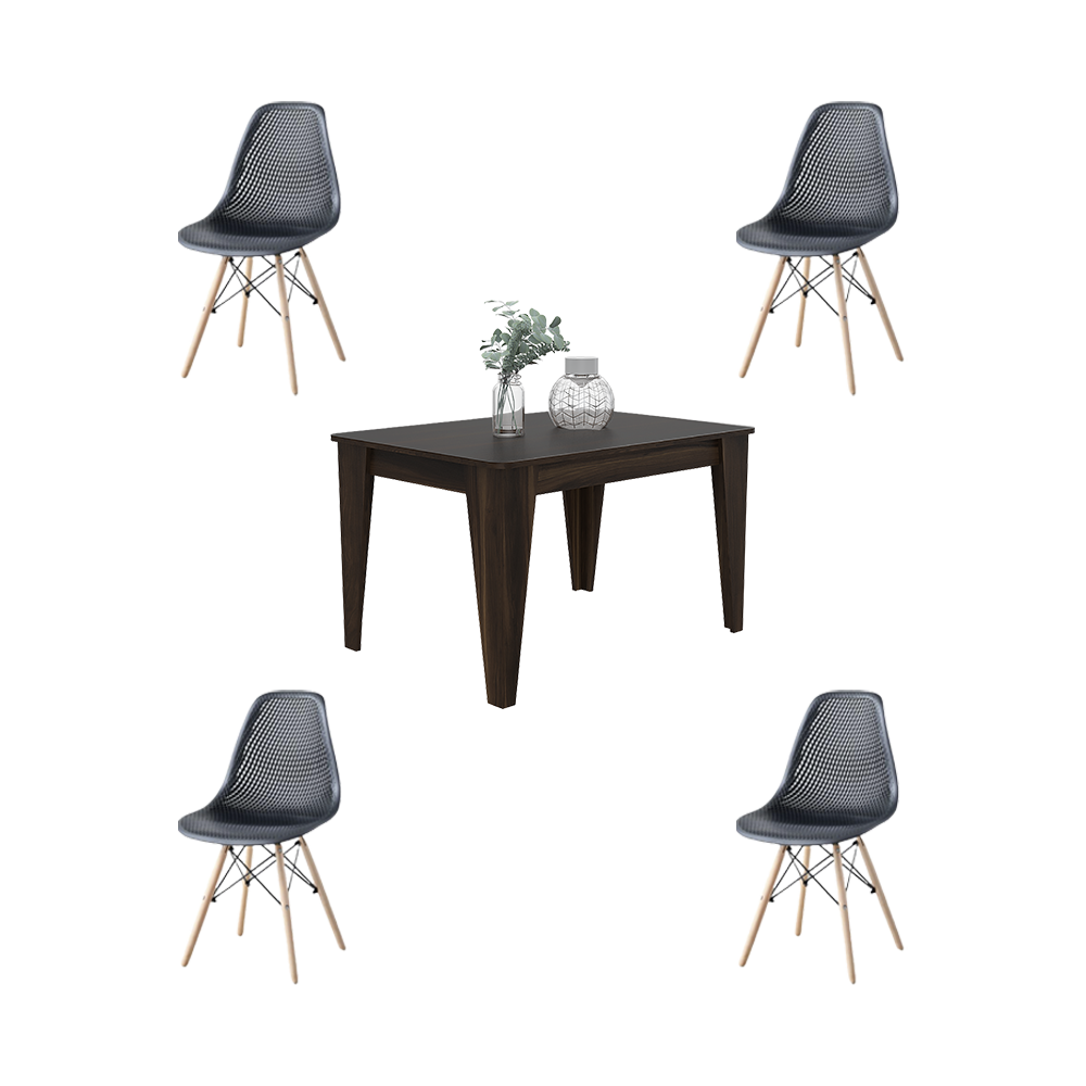 Juego de Comedor Cale · 4 Sillas Aira