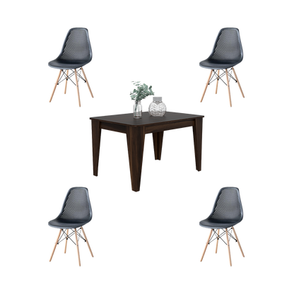 Juego de Comedor Cale · 4 Sillas Aira