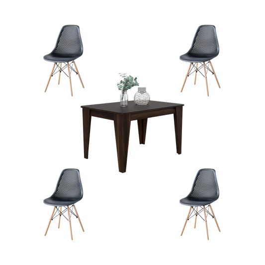 Juego de Comedor Cale · 4 Sillas Aira