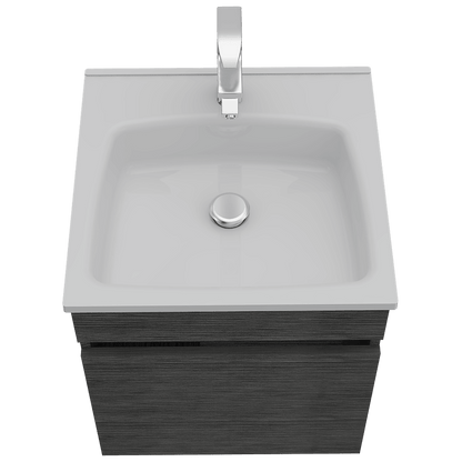 Mueble Lavamanos Bored color Gris para Baño.