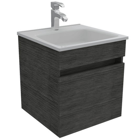 Mueble Lavamanos Bored color Gris para Baño.