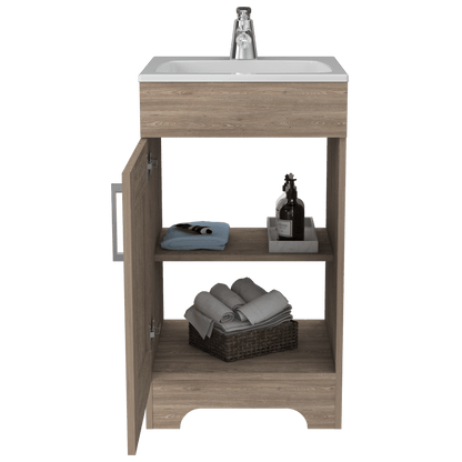 Mueble Lavamanos Apolis color Miel Para Baño.