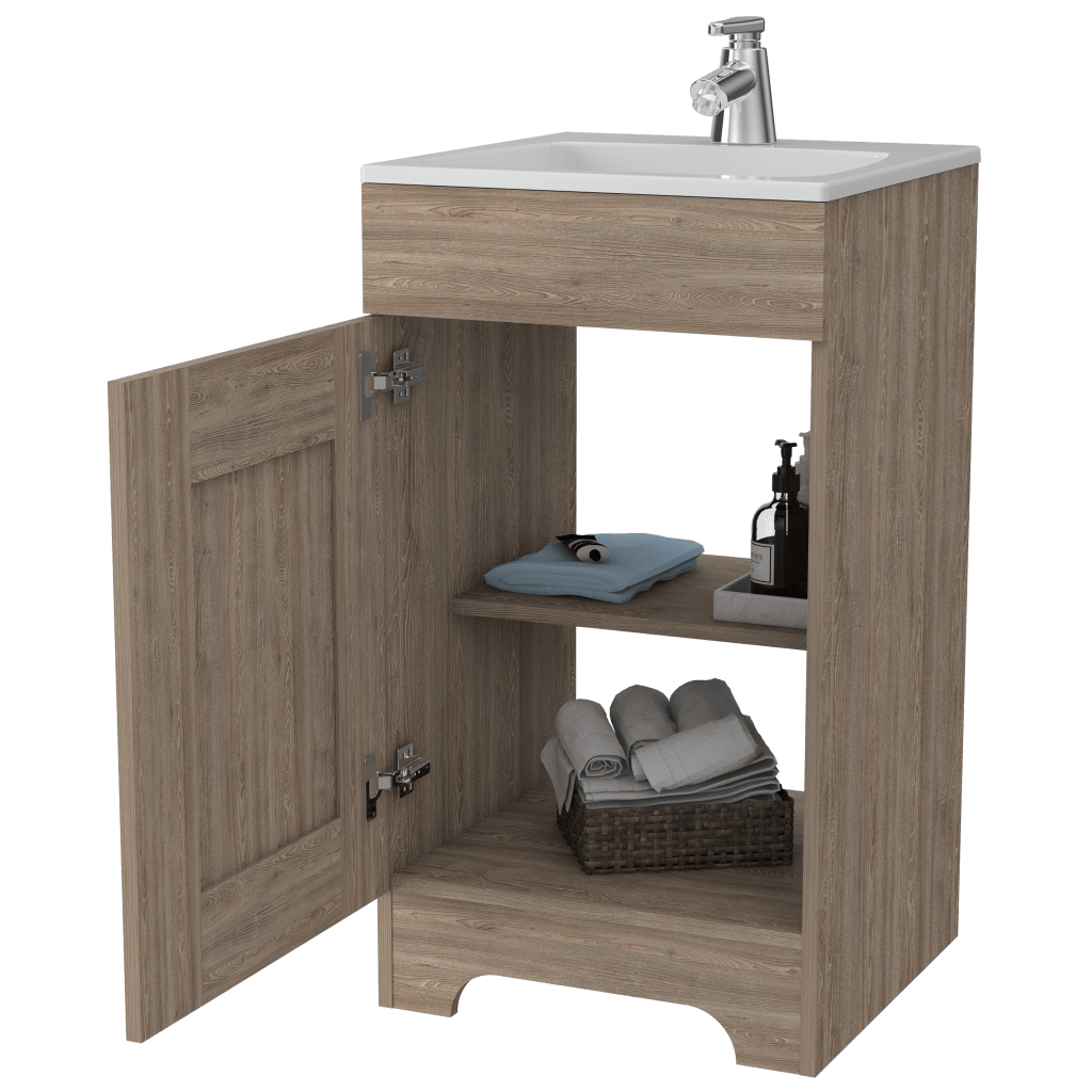 Mueble Lavamanos Apolis color Miel Para Baño.