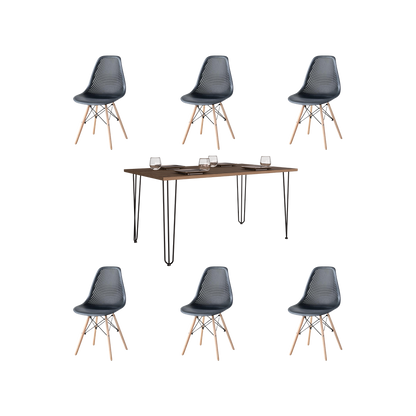 Juego de Comedor Liber · 6 Sillas