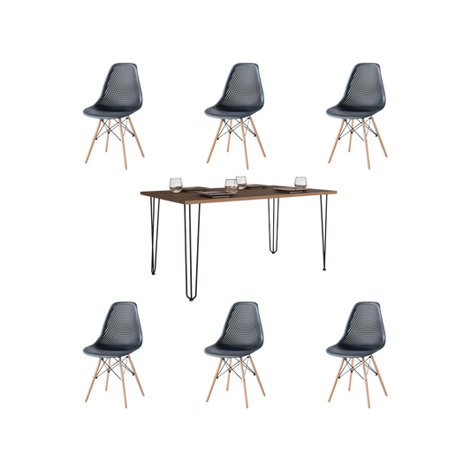 Juego de Comedor Liber · 6 Sillas