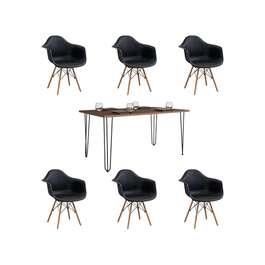 Juego de Comedor Lani · 6 Sillas
