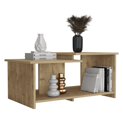 Mesa de Centro Trueno, Macadamia, con Amplio Espacio Ideal Para Ubicar Decoraciones - VIRTUAL MUEBLES