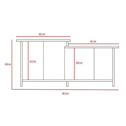 Mesa de Centro Trueno, Macadamia, con Amplio Espacio Ideal Para Ubicar Decoraciones - VIRTUAL MUEBLES