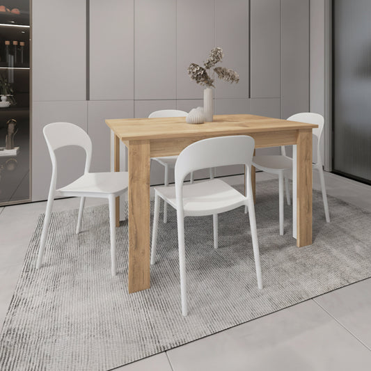 Juego de Comedor Urbania · 4 Sillas · Blanco