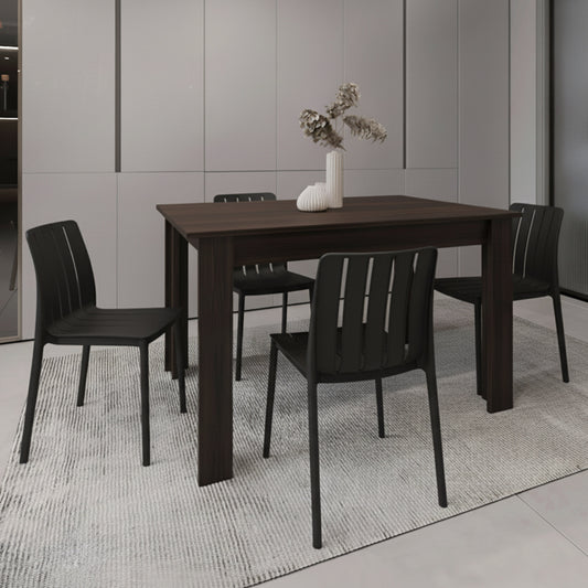 Juego de Comedor Bind · 4 Sillas · Negro