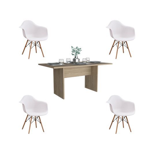 Juego de Comedor Luxy · 4 Sillas