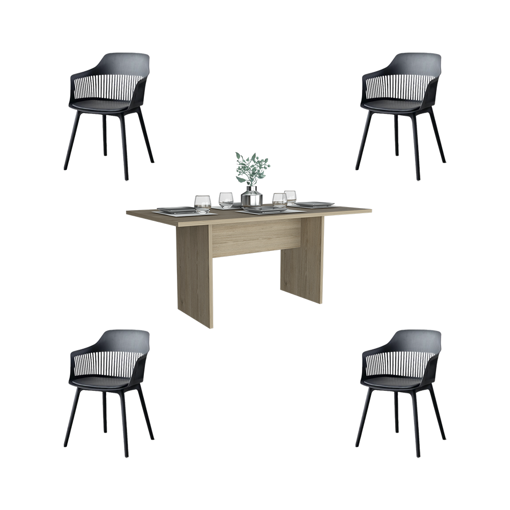 Juego de Comedor Nesga · 4 Sillas