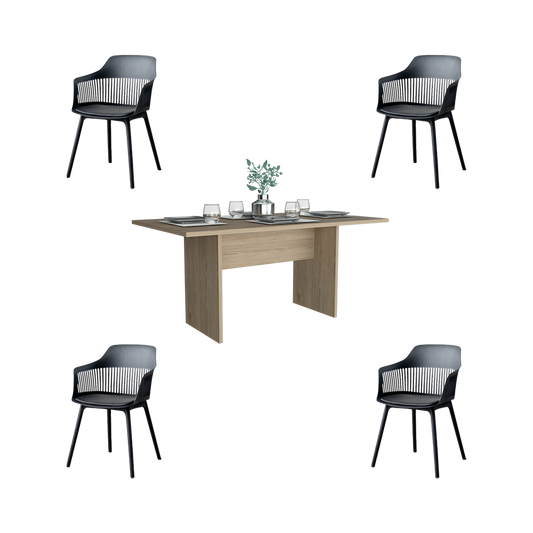 Juego de Comedor Nesga · 4 Sillas
