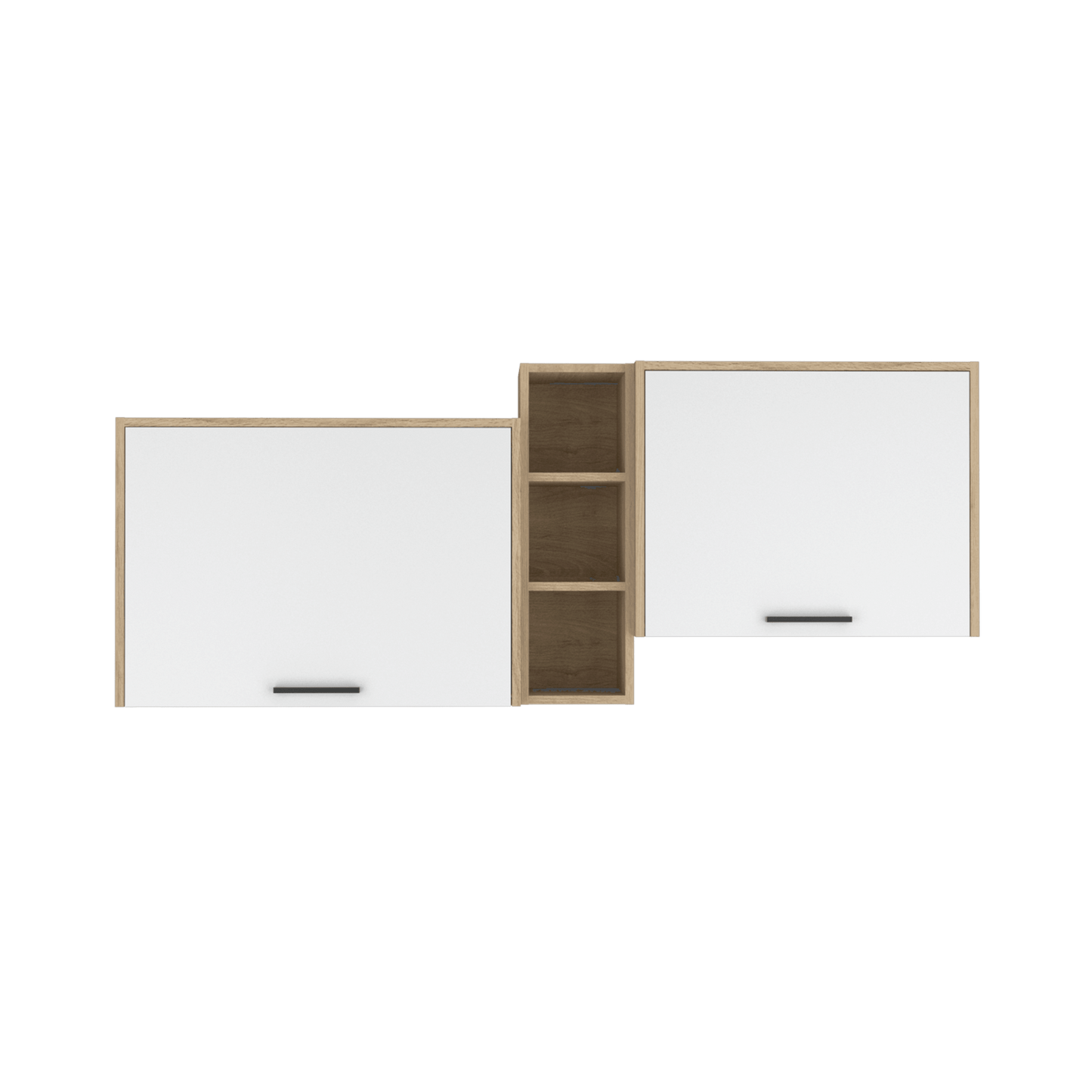 Gabinete Superior Galapa color Beige y Blanco para Cocina.