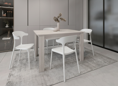 Juego de Comedor Klarisa · 4 Sillas · Blanco