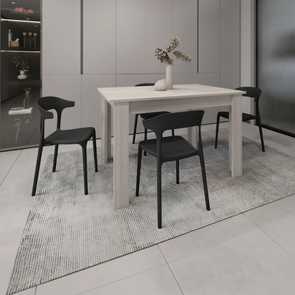 Juego de Comedor Costek · 4 Sillas · Negro
