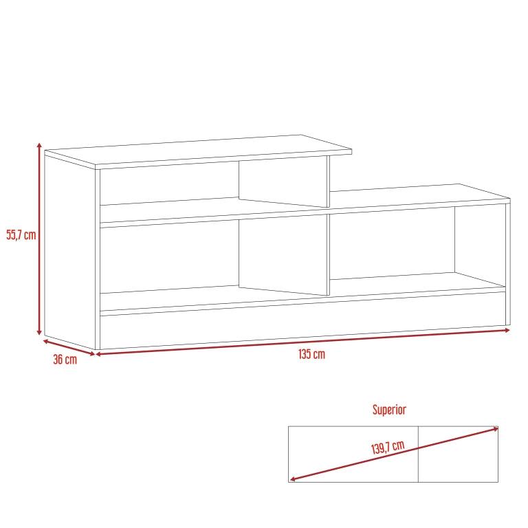 Mesa para TV Greca color Wengue para Sala.