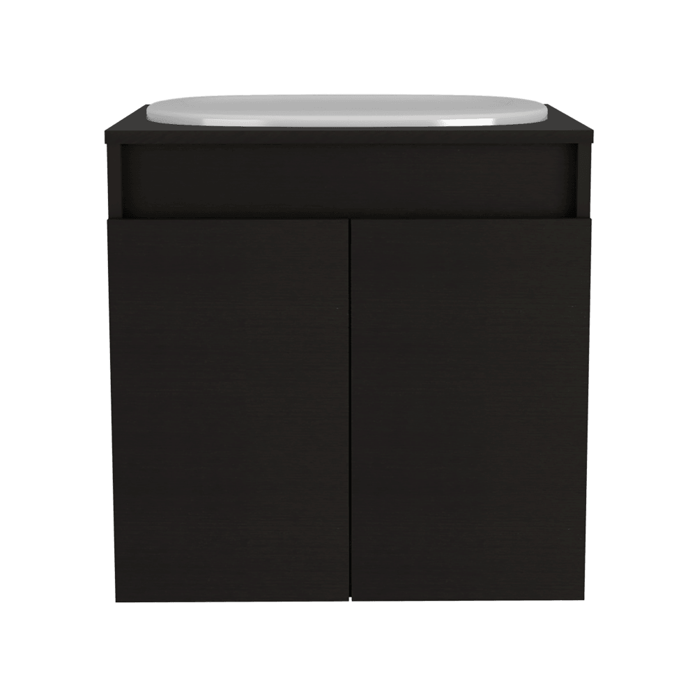 Mueble Lavamanos Orus color Wengue para Baño.