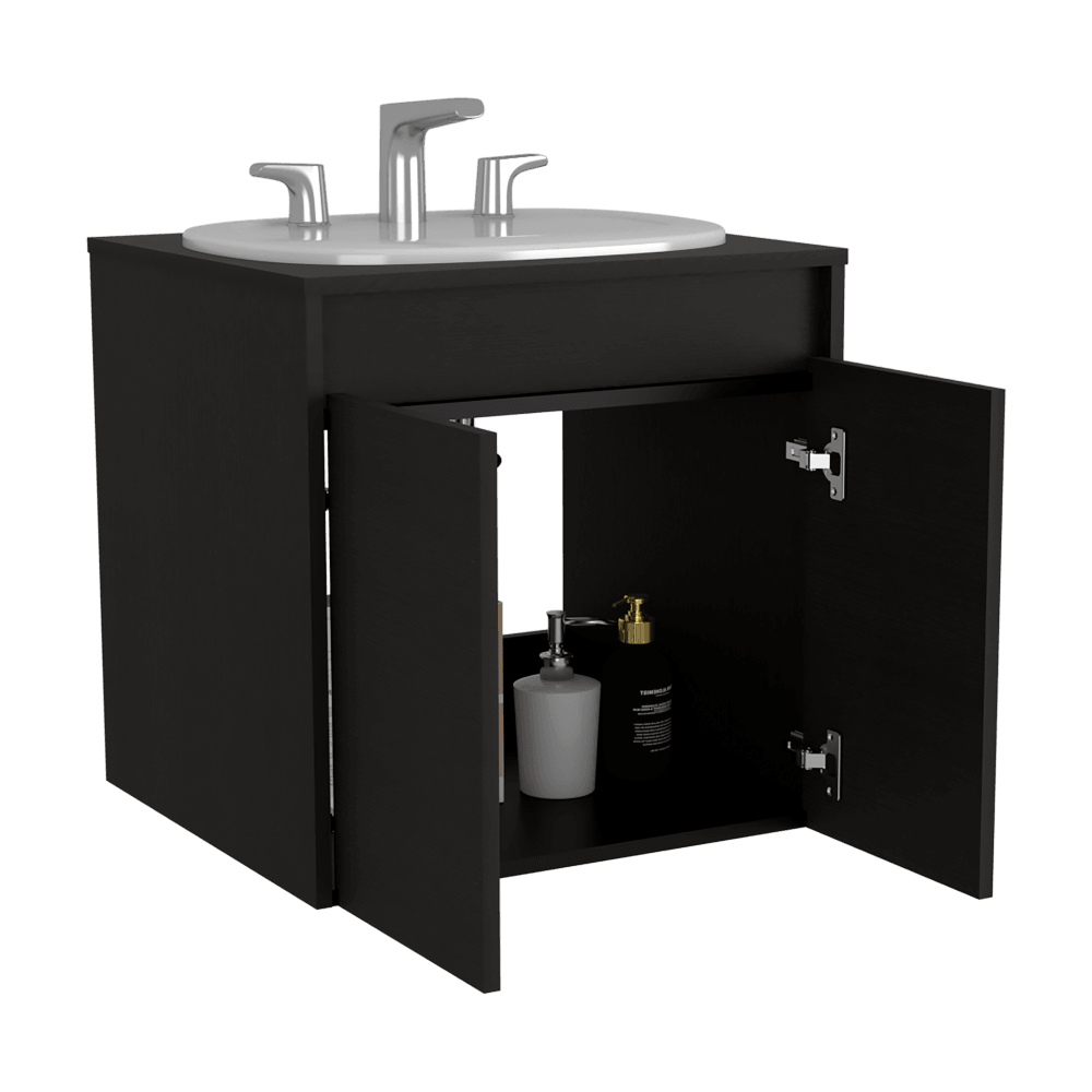 Mueble Lavamanos Orus color Wengue para Baño.