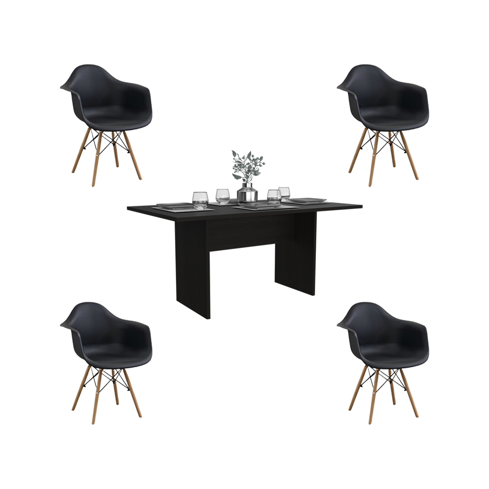 Juego de Comedor Kaper · 4 Sillas