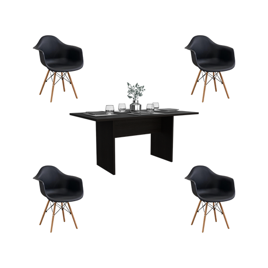 Juego de Comedor Kaper · 4 Sillas