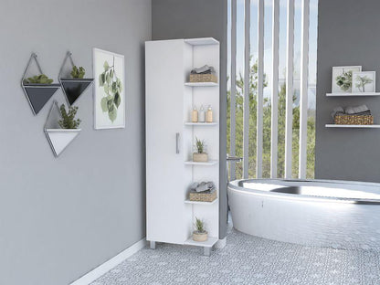 Mueble Esquinero Delhi color Blanco para Baño.