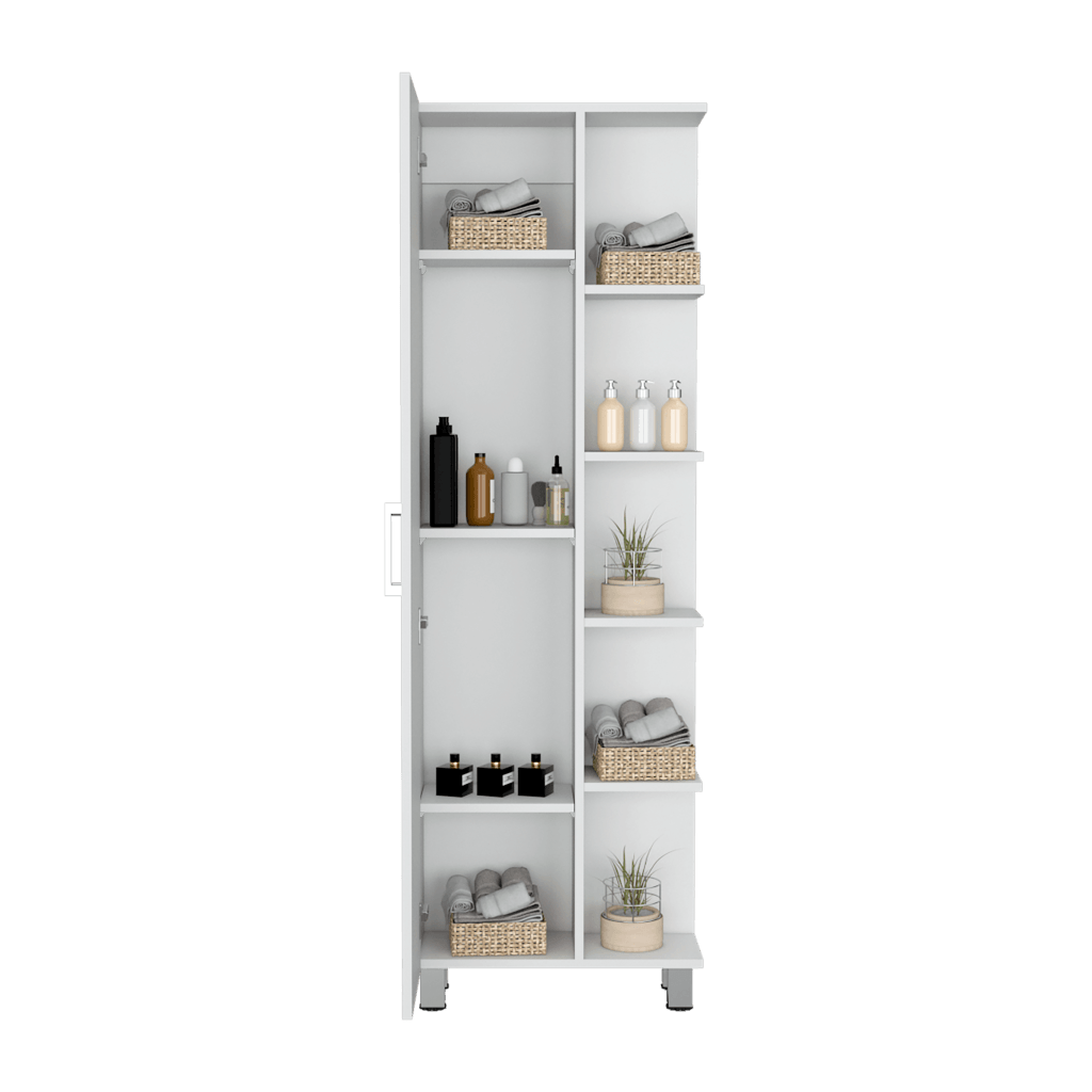 Mueble Esquinero Delhi color Blanco para Baño.