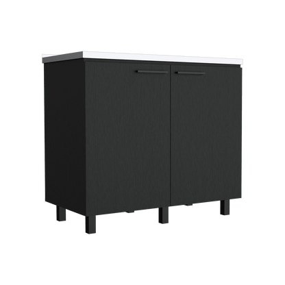 Gabinete Inferior Cantabria, Wengue, Ideal Para Espacio Reducidos ZF - VIRTUAL MUEBLES