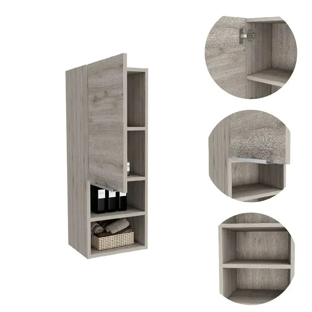 Mueble auxiliar de Baño Mila Ceniza