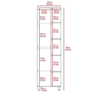 Mueble Esquinero Arán, Humo, con Variedad de Entrepaños ZF - VIRTUAL MUEBLES