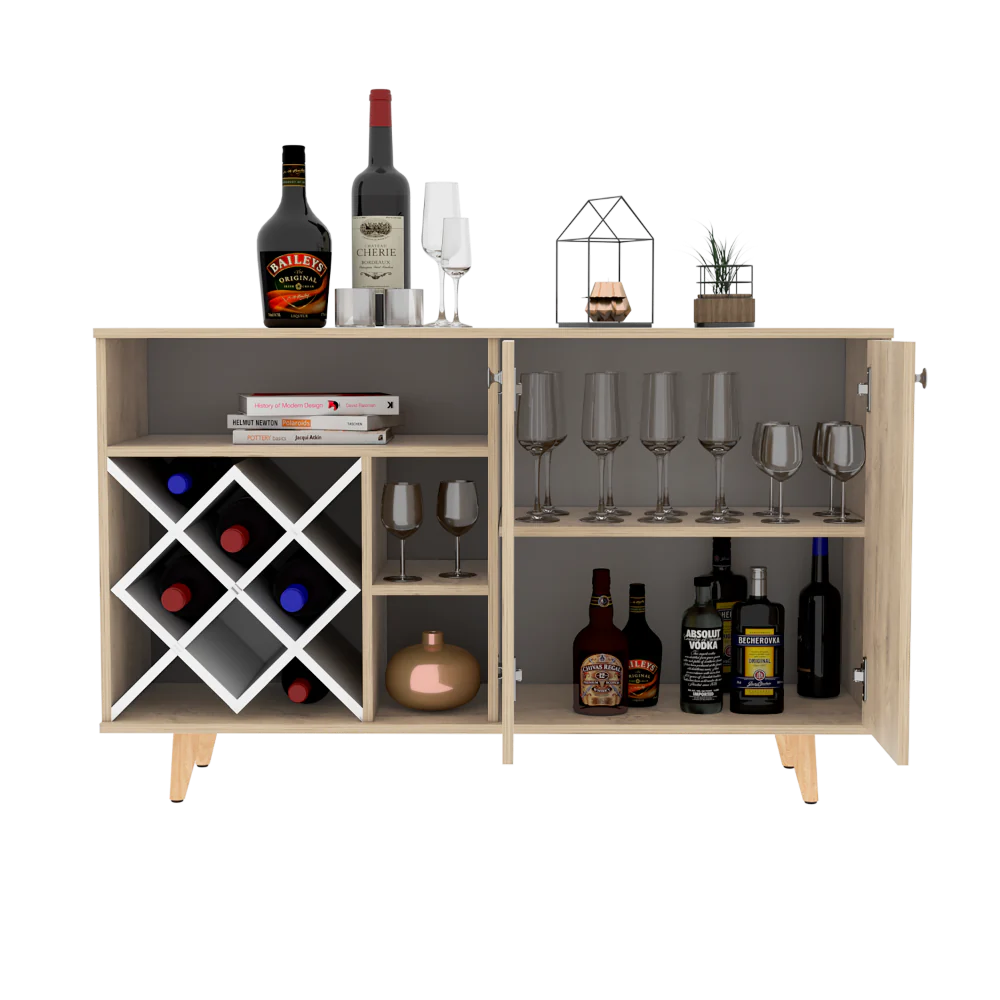 Mueble Bar Vithi RTA Macadamia Blanco