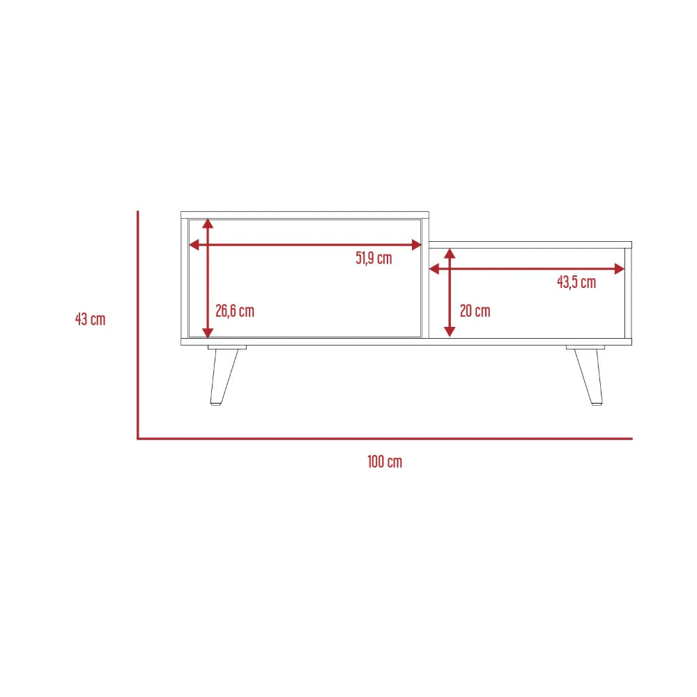 Mesa de Centro Bora RTA Rovere Blanco