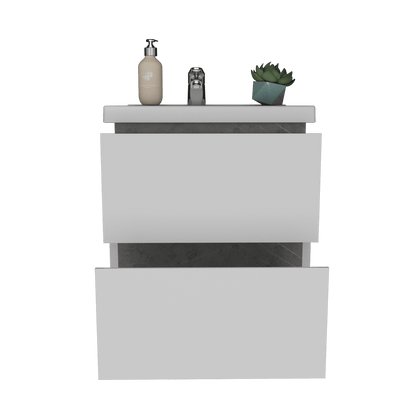 Mueble Lavamanos Pontus color Piedra y Gris para Baño.