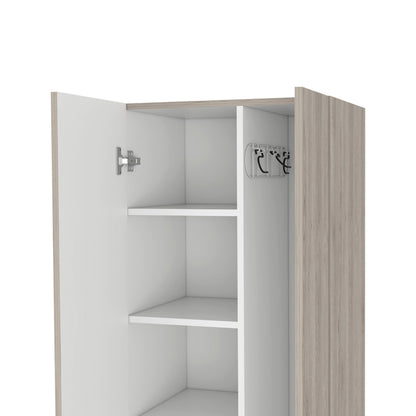 Mueble de Aseo Romana, Gris y Blanco, con Cinco Entrepaños Organizadores